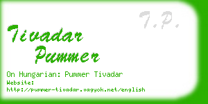 tivadar pummer business card